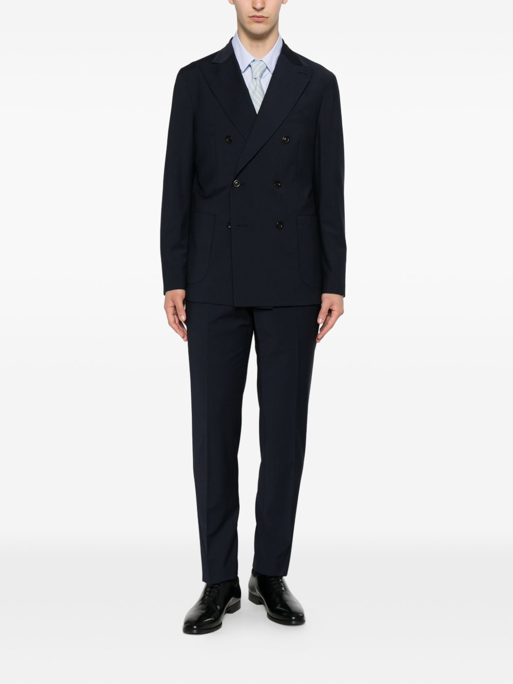 Boglioli Wool Blend Double-Breasted Suit