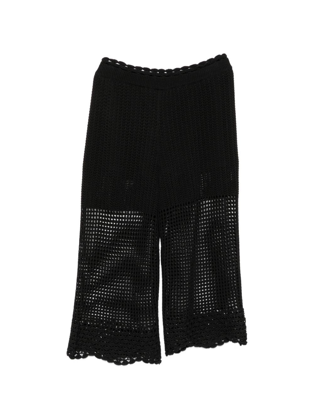 Iro Crochet Knit Wide-Leg Trousers