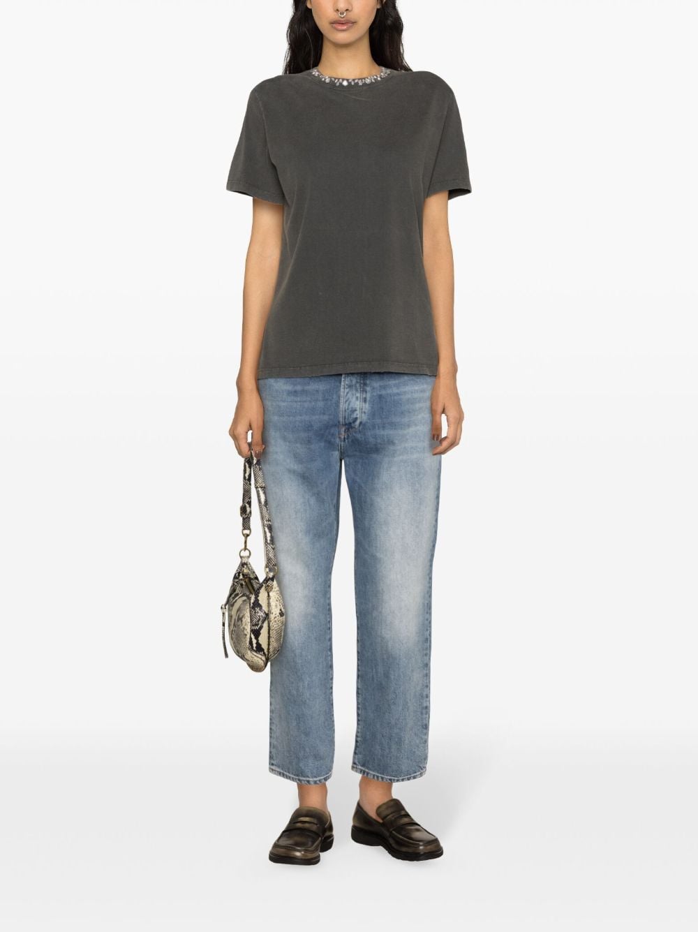 GOLDEN GOOSE T-shirts and Polos DARK GREY