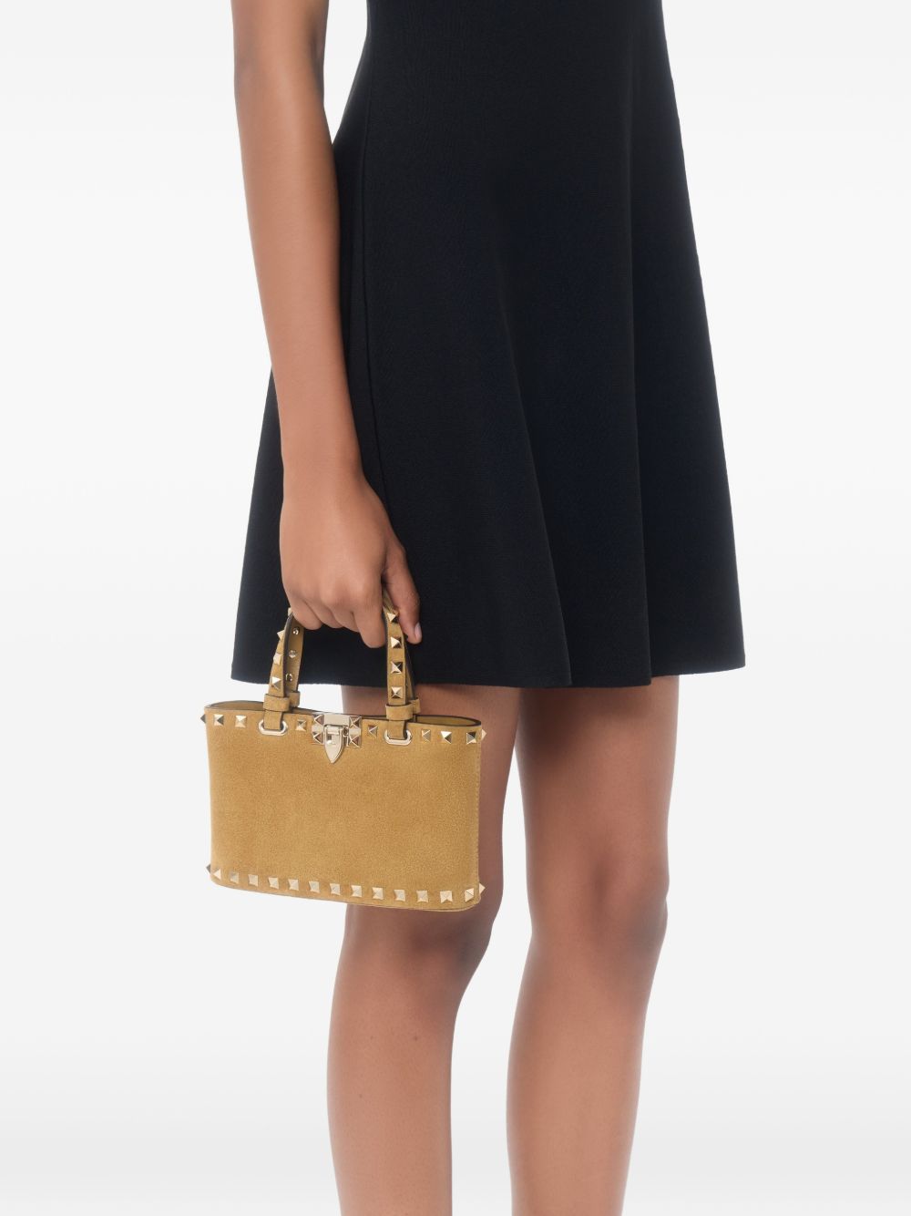 Valentino Garavani Rockstud Suede Mini Bag