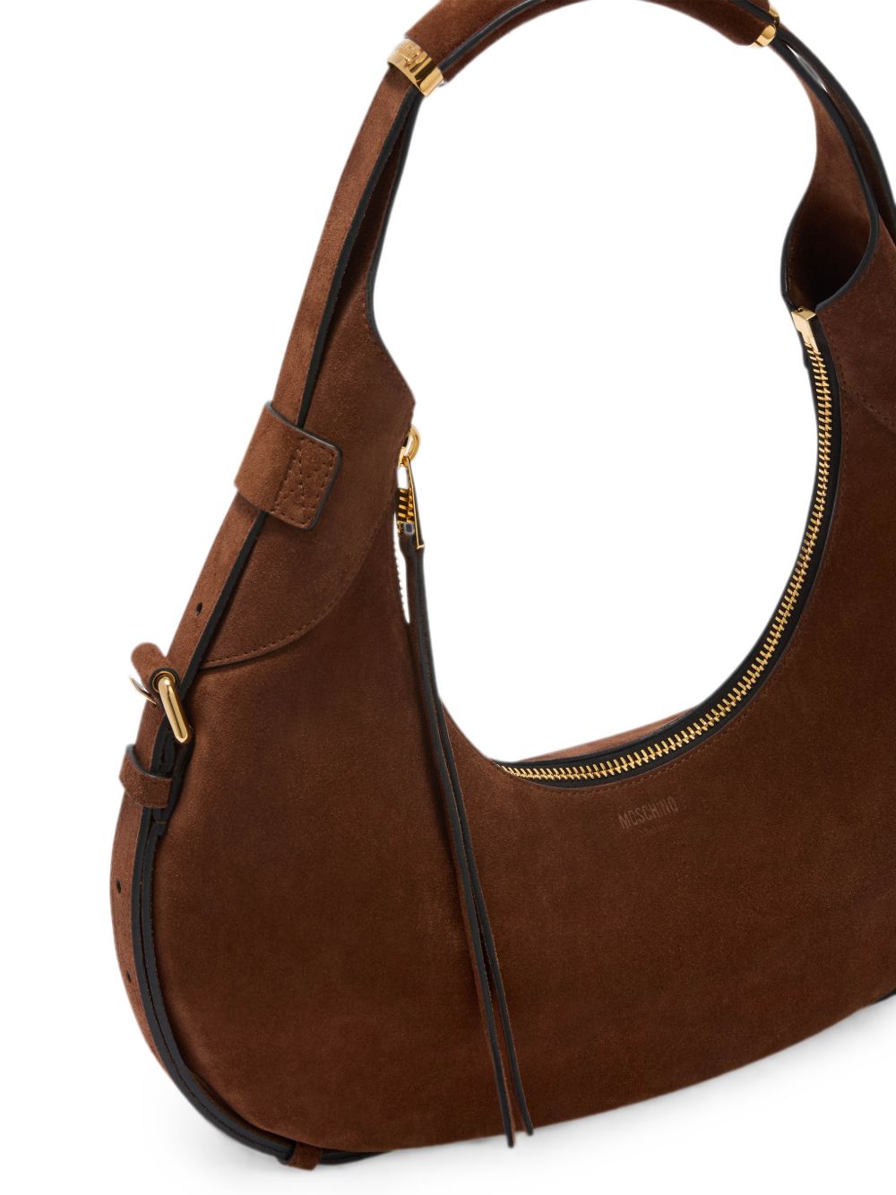 Moschino Suede Shoulder Bag