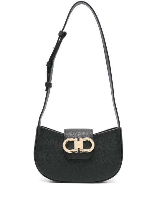 Ferragamo Gancini Zip Shoulder Bag