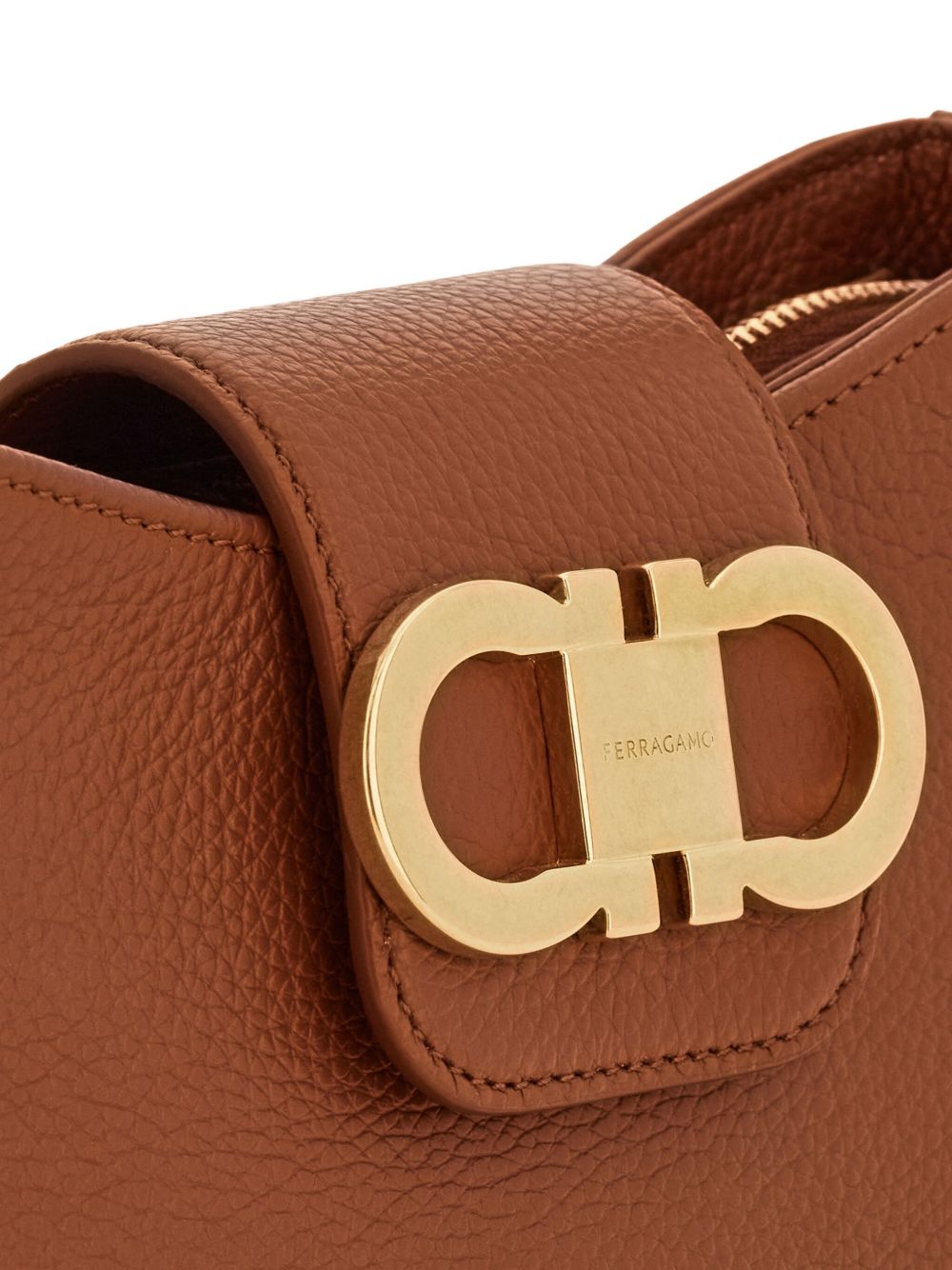 Ferragamo Gancini Zip Shoulder Bag
