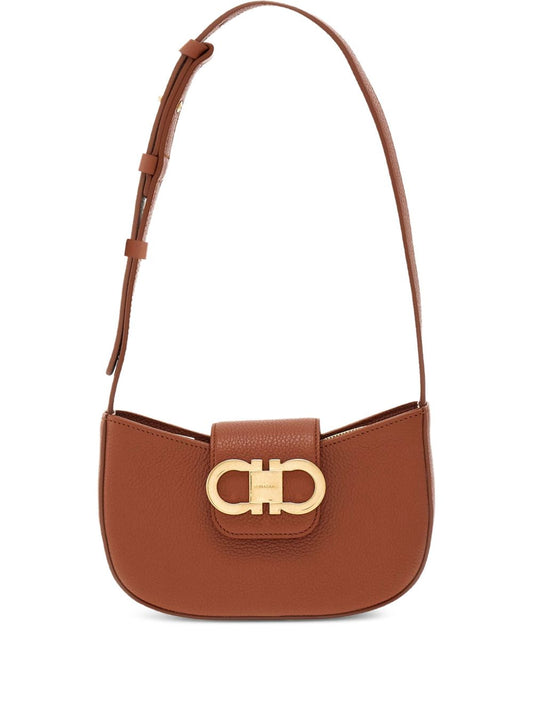 Ferragamo Gancini Zip Shoulder Bag