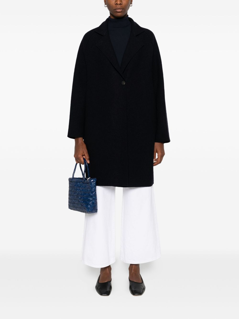 HARRIS WHARF LONDON Coats NAVY
