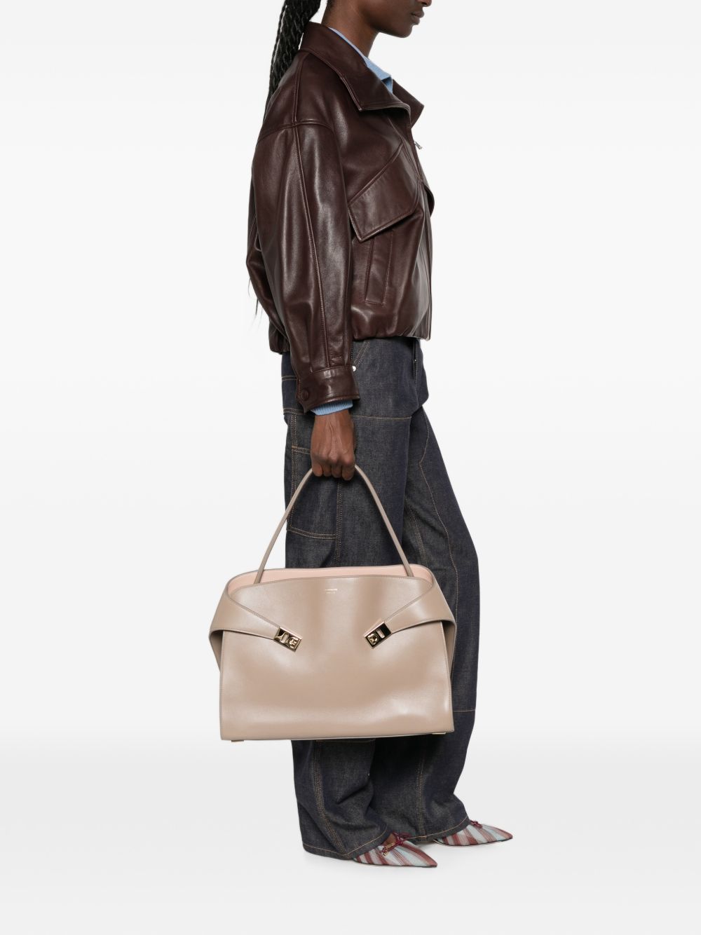 Ferragamo Gancini Shoulder Bag