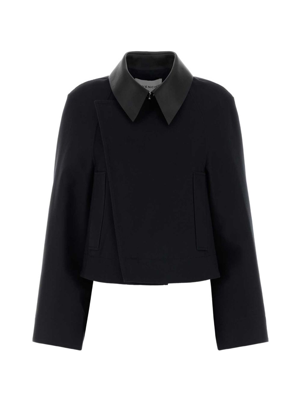 Givenchy Leather-Collar Cotton Jacket