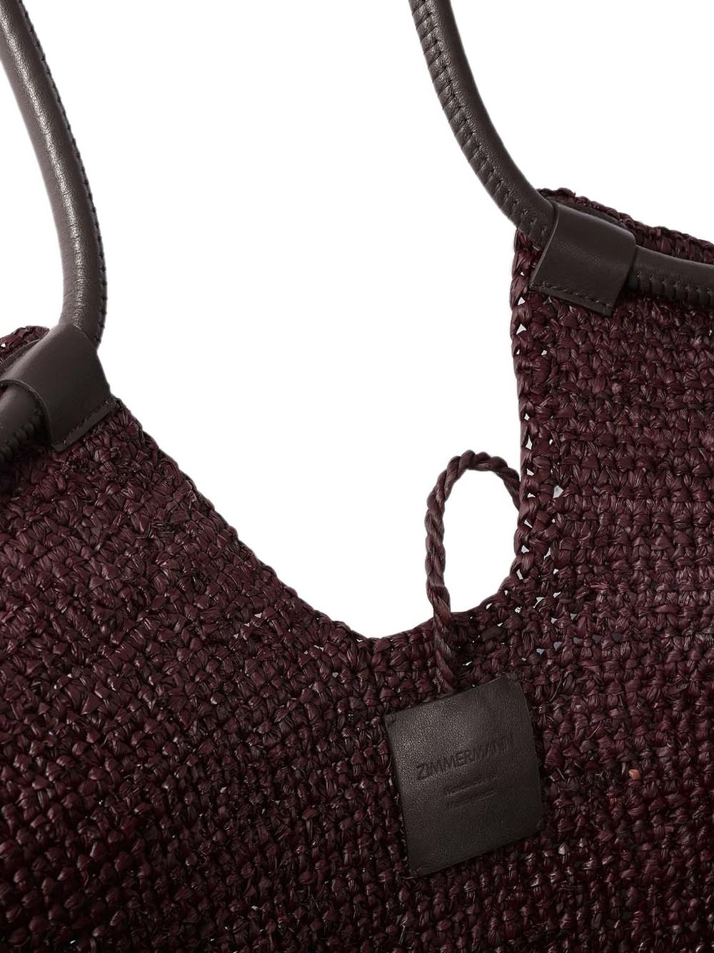 Zimmermann Woven Ruffle Tote