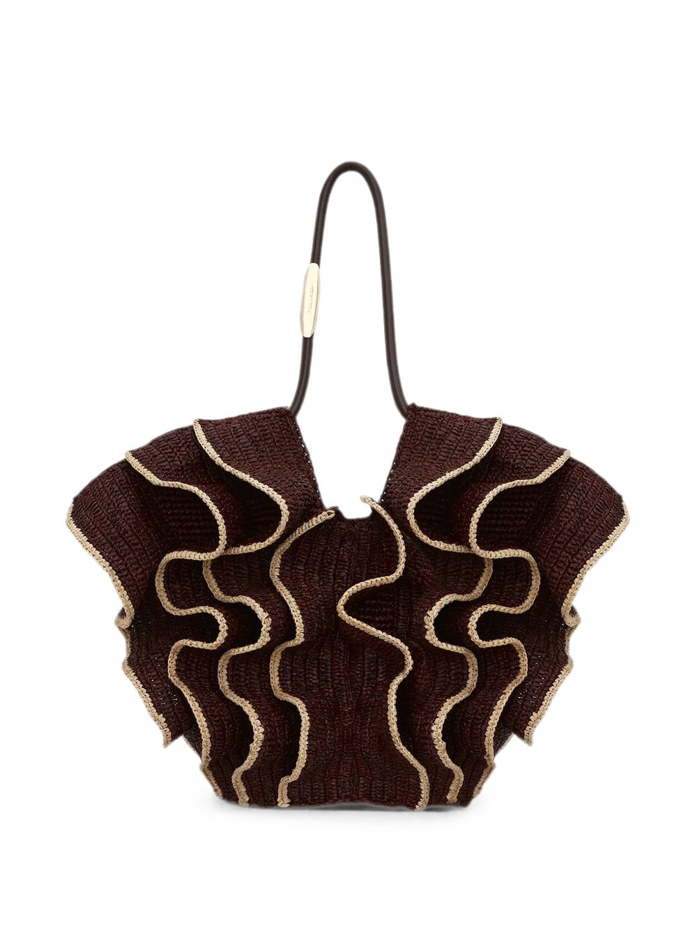 Zimmermann Woven Ruffle Tote
