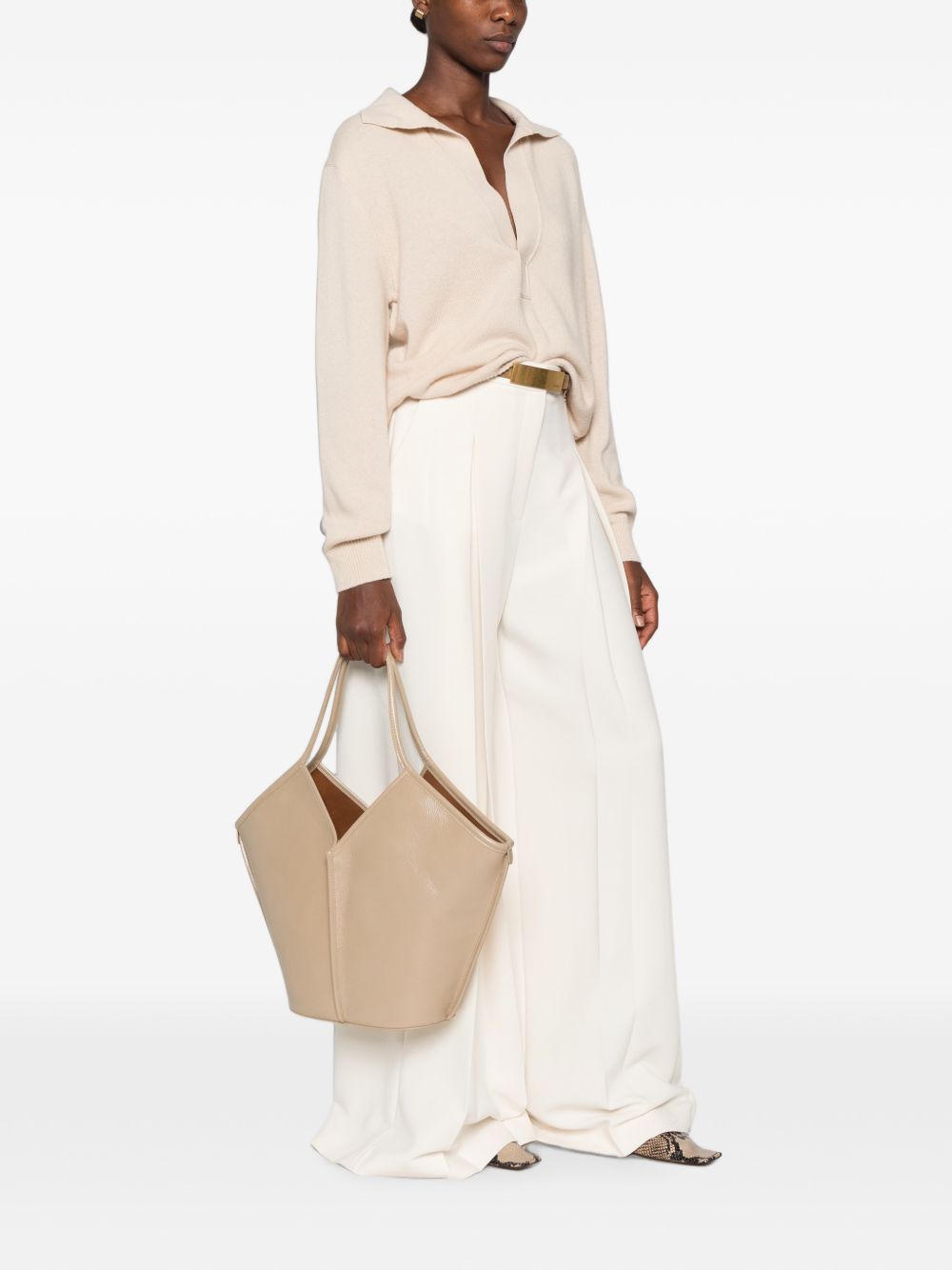 Hereu Calella Large Distressed Leather Tote