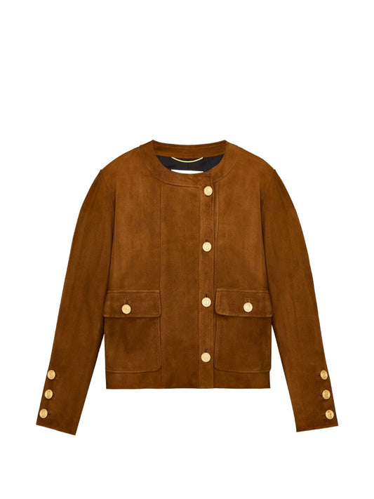 Saint Laurent Jackets BROWN