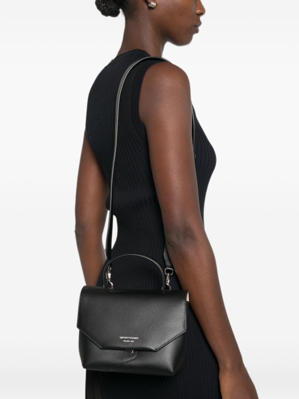 Emporio Armani Leather Top Handle Bag