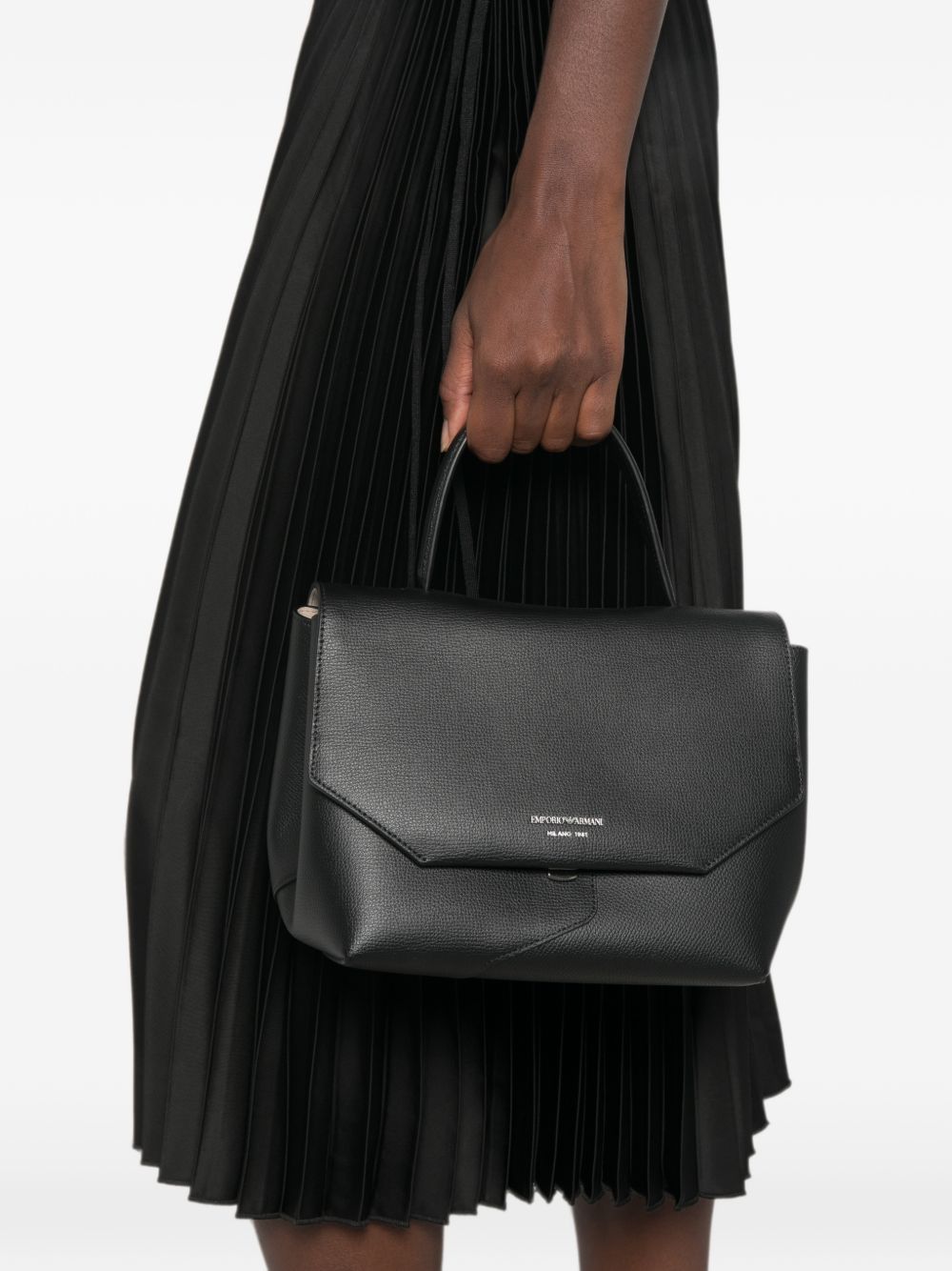 Emporio Armani Leather Foldover Bag