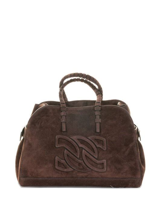 Casadei Park Avenue Suede Bag