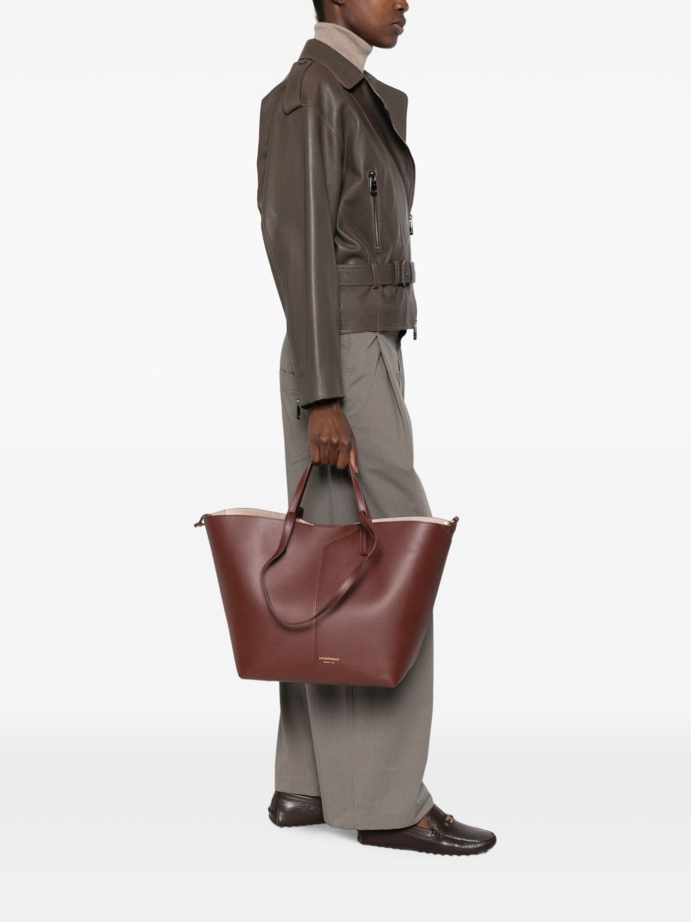 Emporio Armani Leather Tote Bag