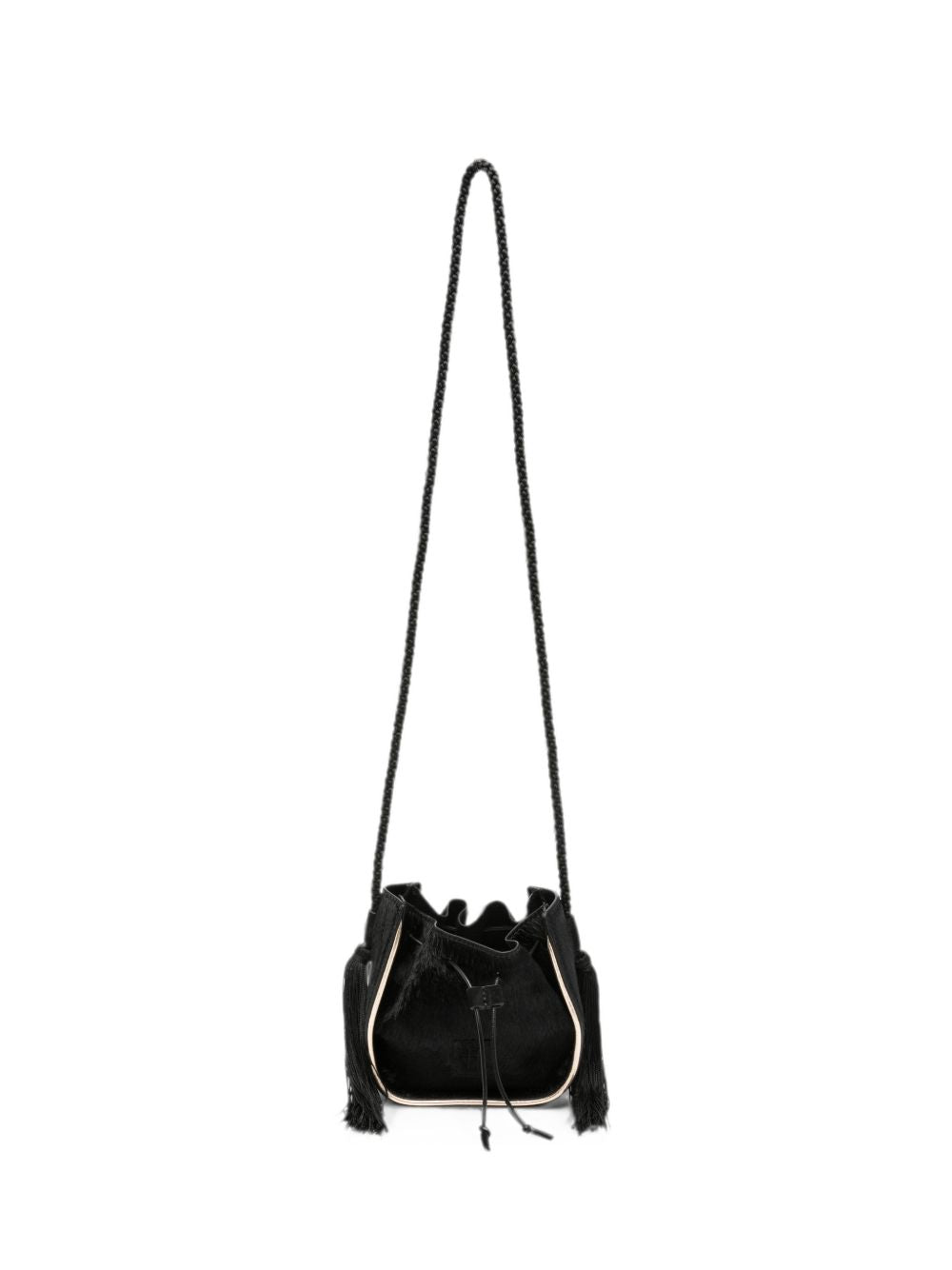 Forte Forte Calf Hair Drawstring Bag
