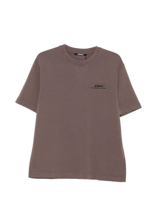 JACQUEMUS T-shirts and Polos BROWN