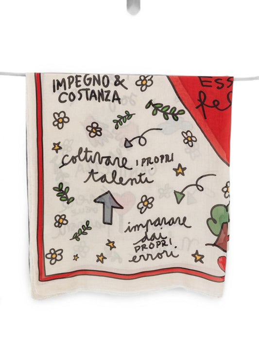 FALIERO SARTI Scarfs WHITE