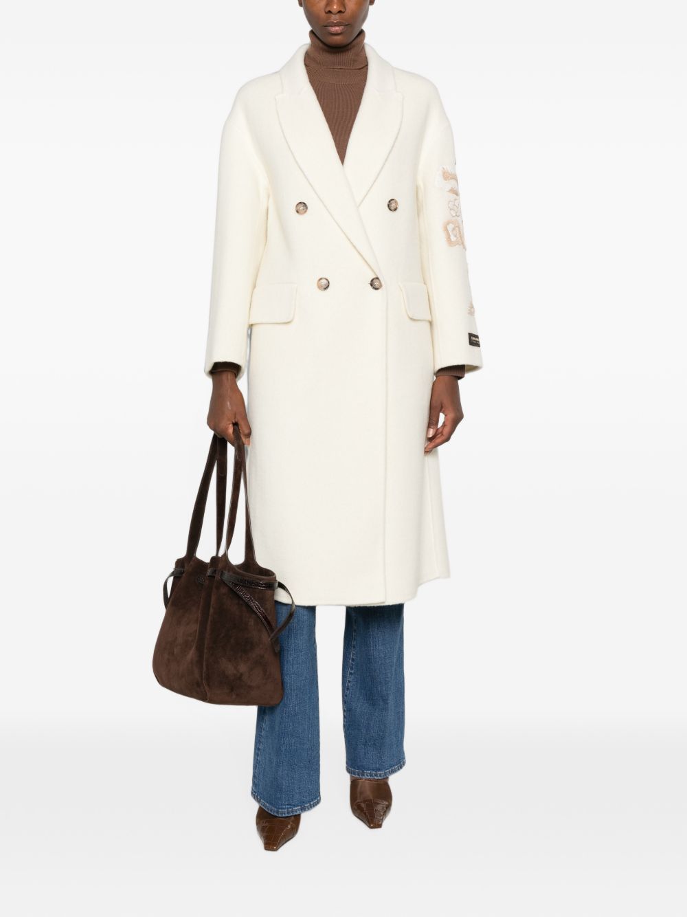 ERMANNO FIRENZE Coats WHITE