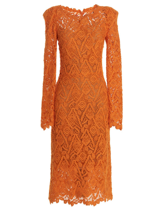 Ermanno Scervino Macramé Lace Dress