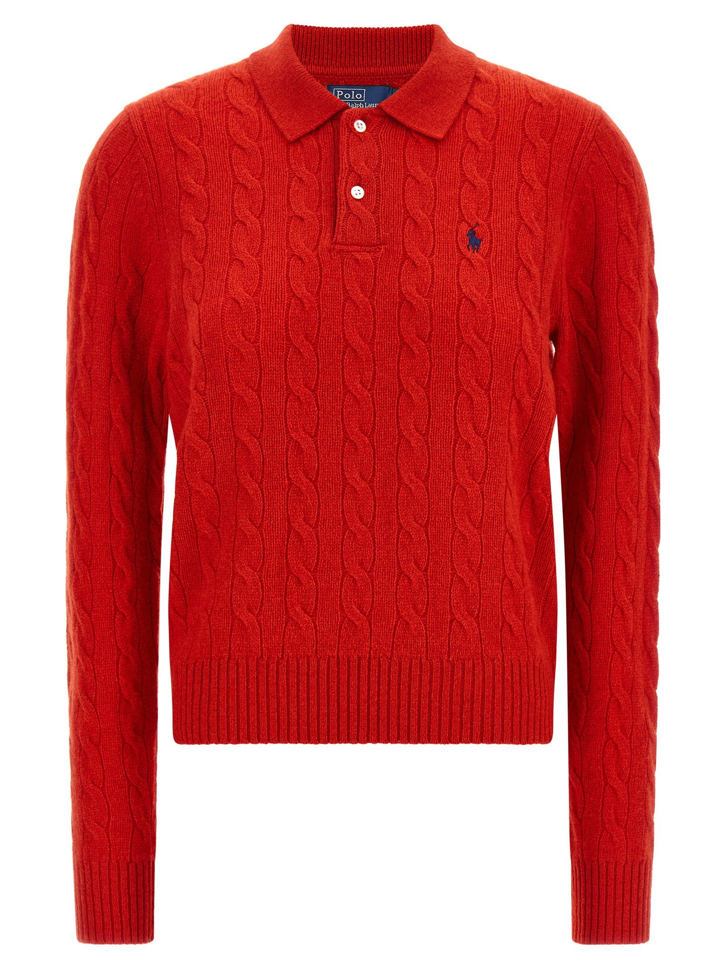 Polo Ralph Lauren Braided Knit Polo Shirt