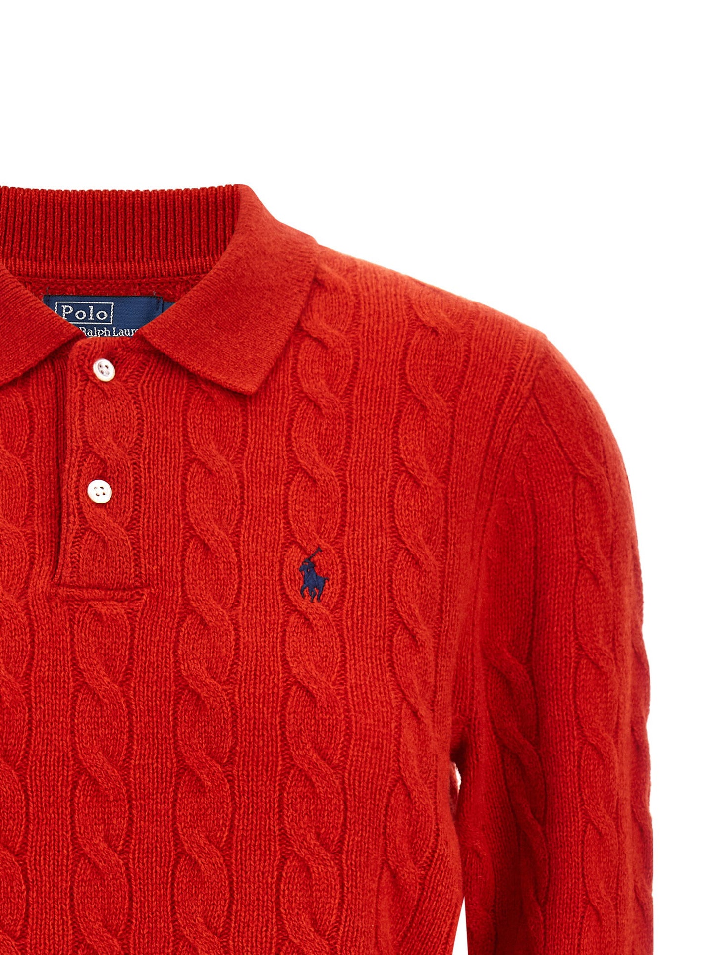 Polo Ralph Lauren Braided Knit Polo Shirt