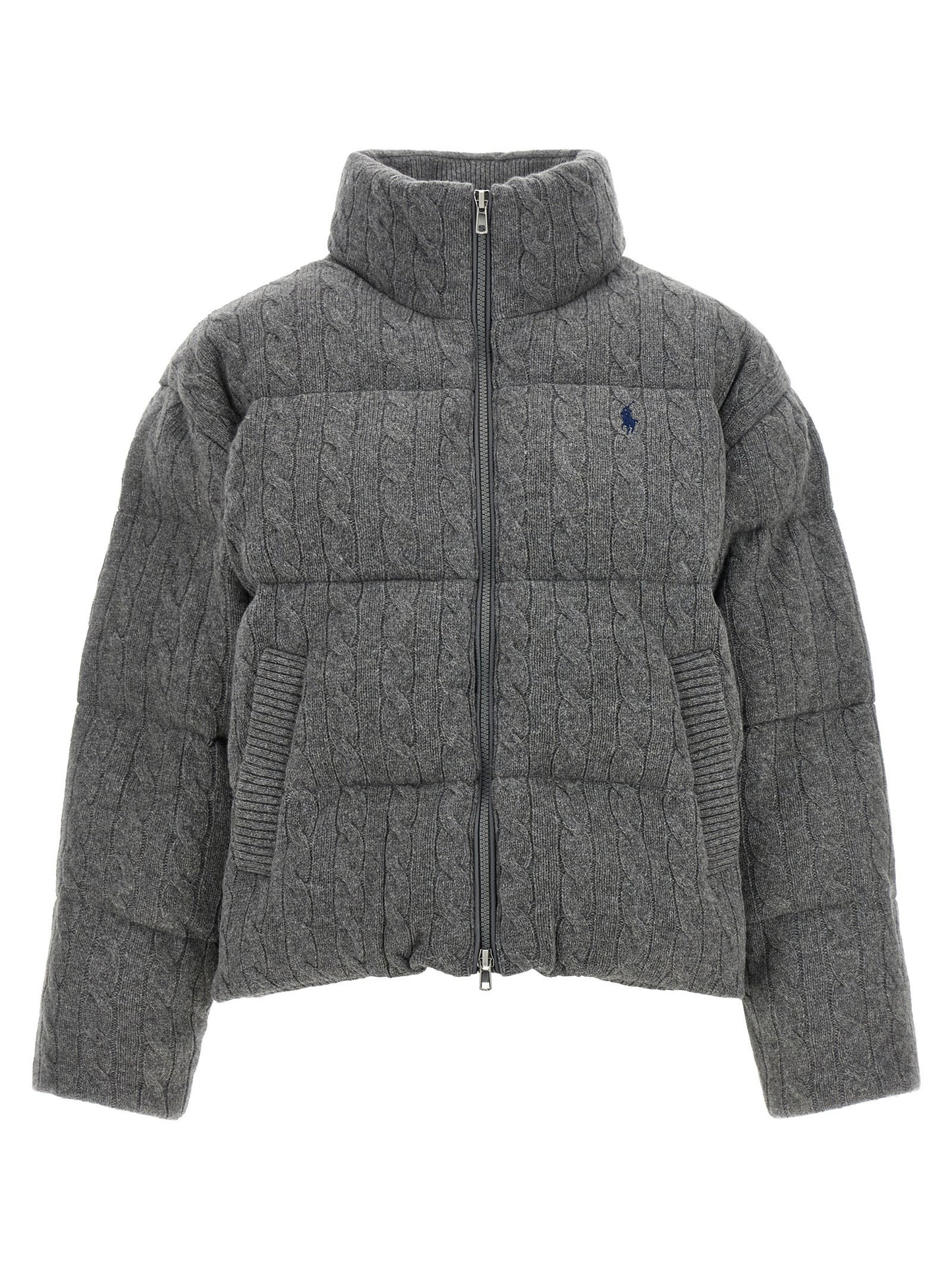 Polo Ralph Lauren Knitted Braided Down Jacket