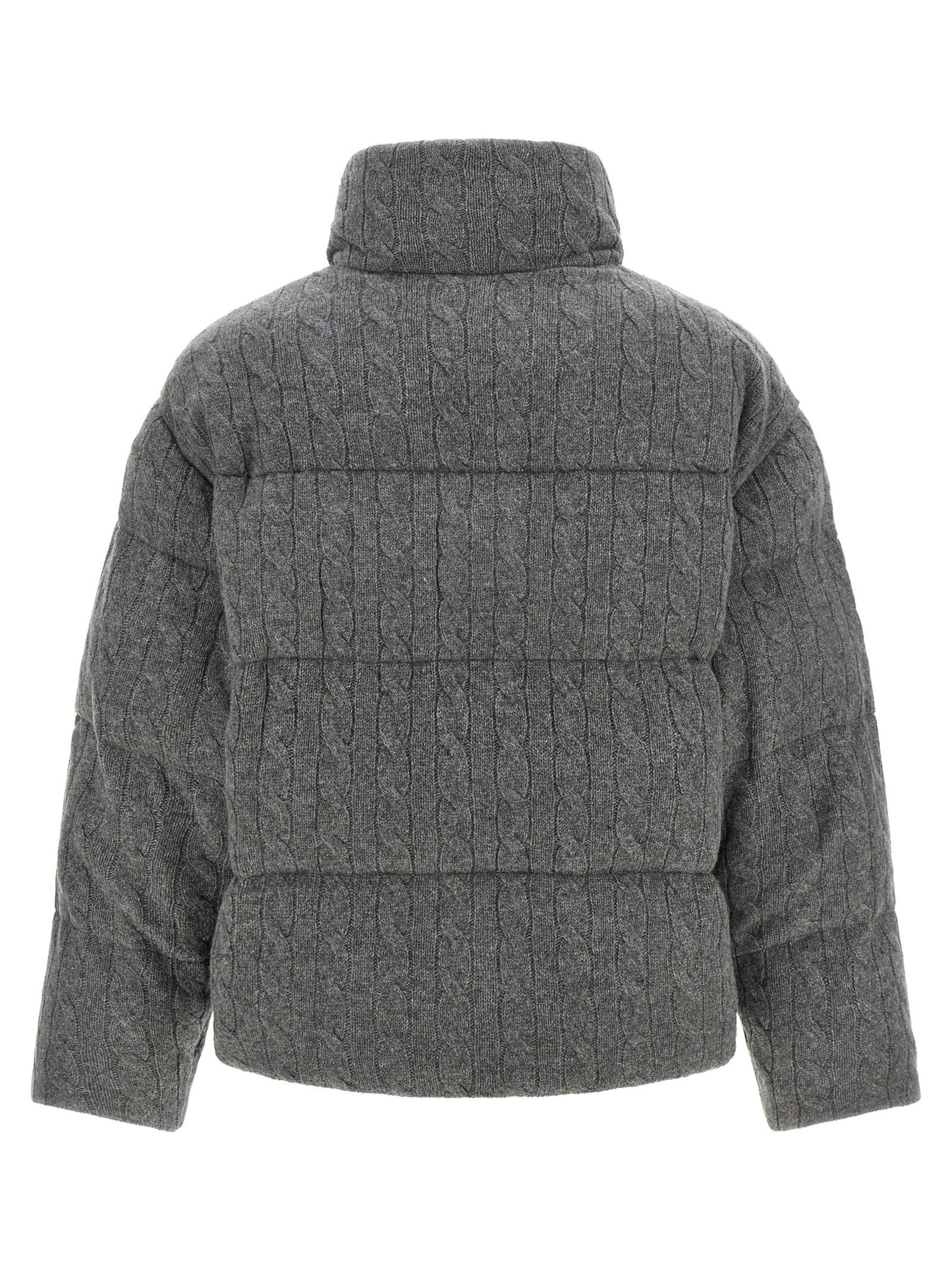 Polo Ralph Lauren Knitted Braided Down Jacket