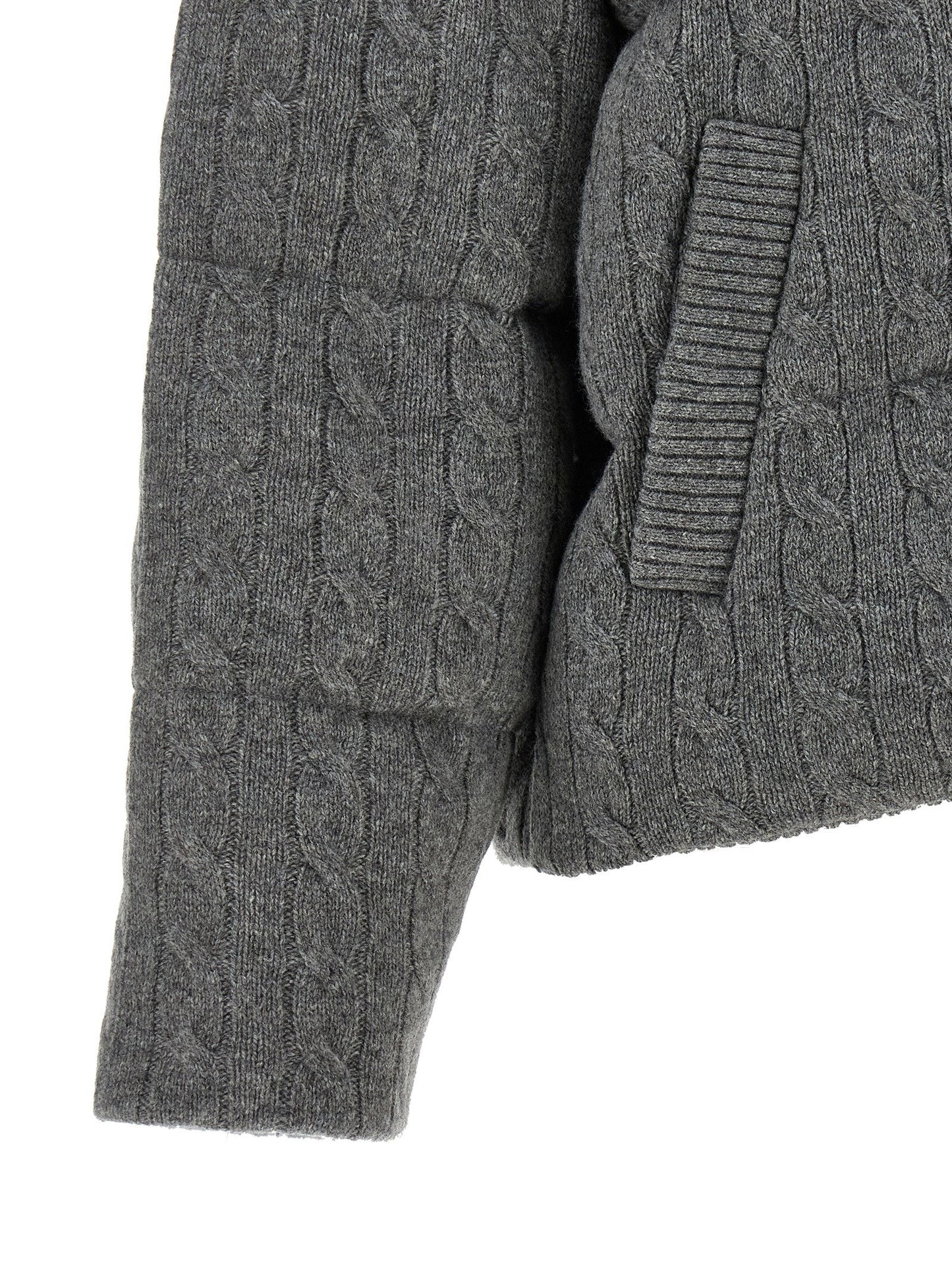Polo Ralph Lauren Knitted Braided Down Jacket