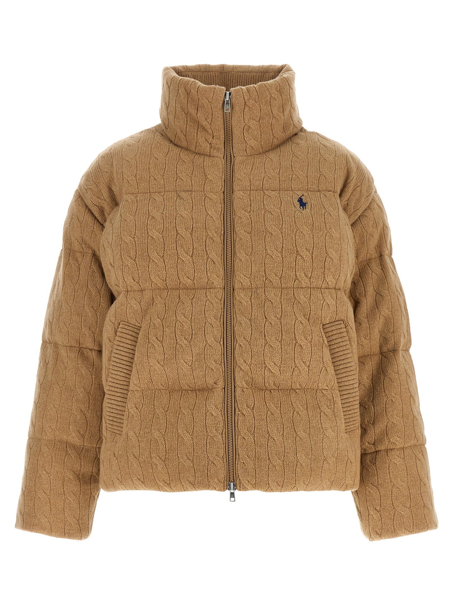 Polo Ralph Lauren Knitted Braided Down Jacket