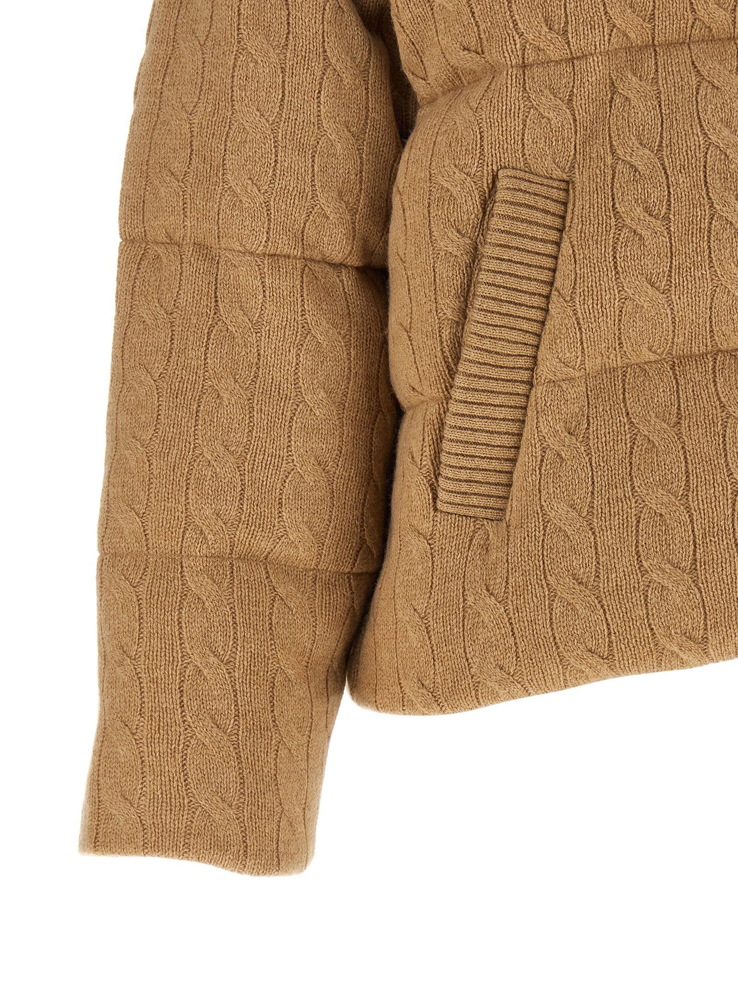 Polo Ralph Lauren Knitted Braided Down Jacket