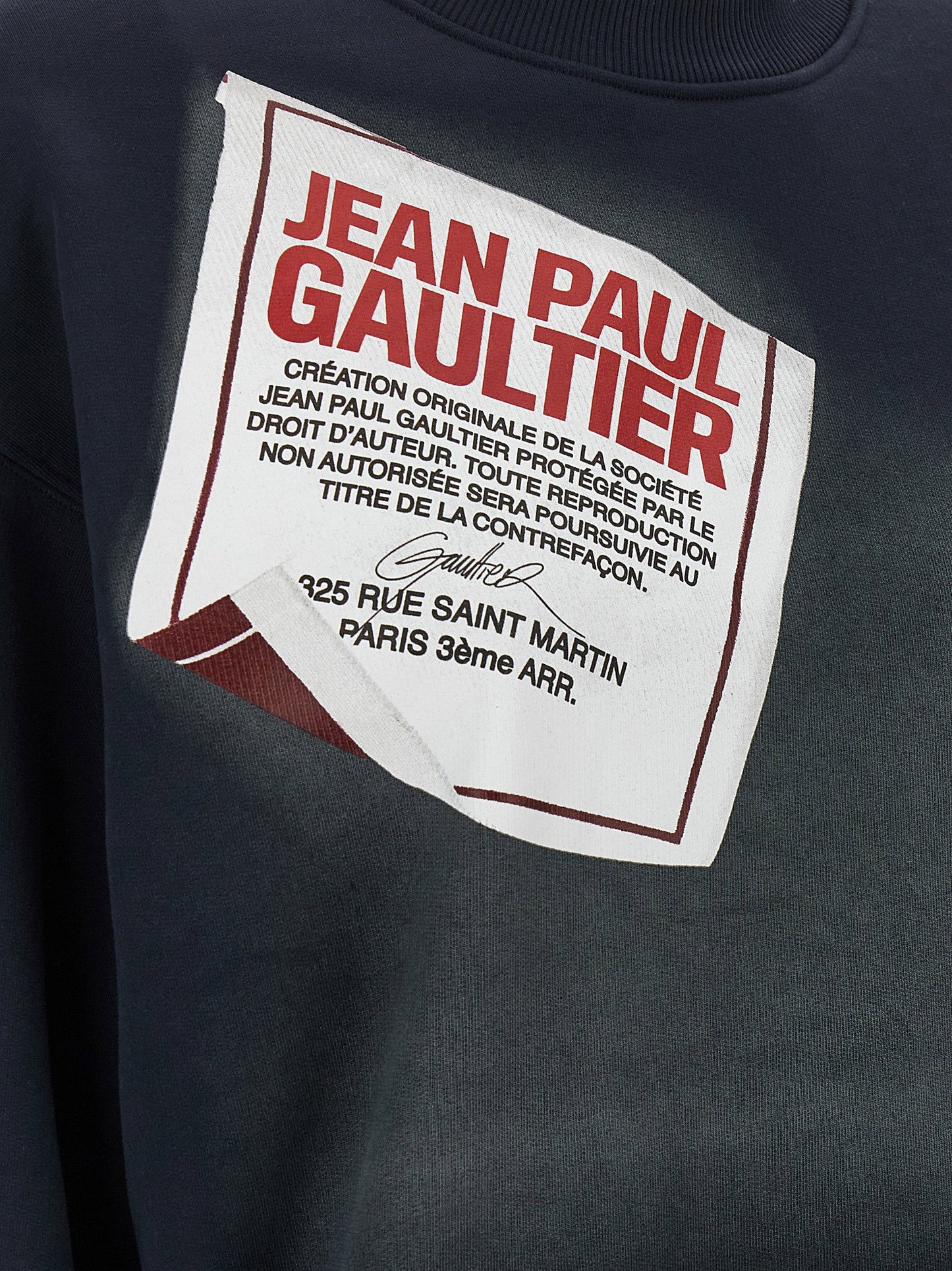 Jean Paul Gaultier The Blue Gaultier Label Sweatshirt