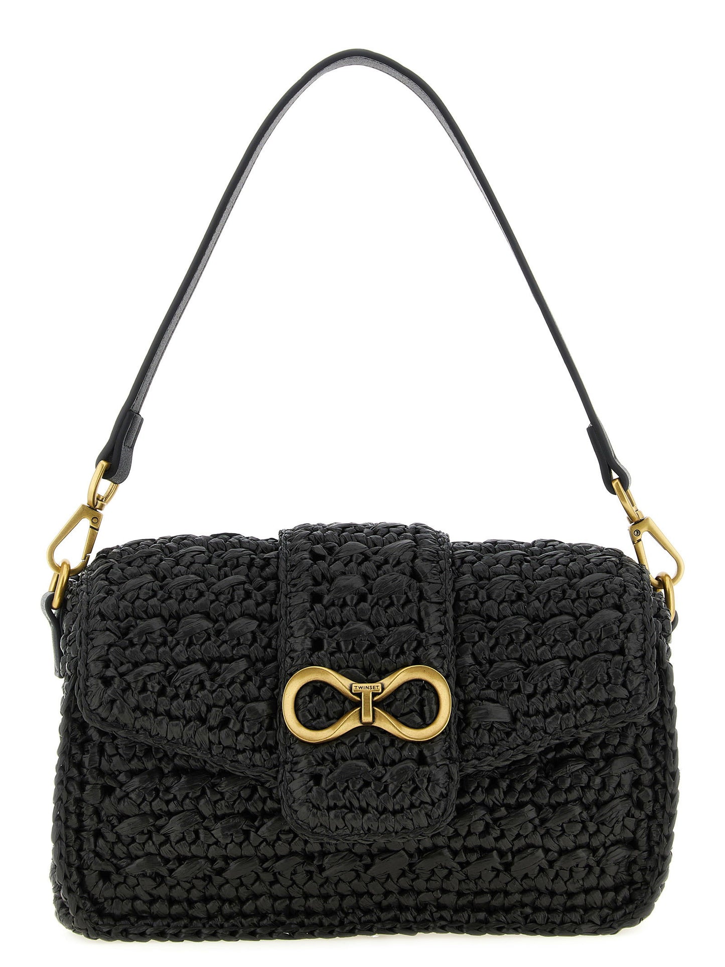 Twin Set Raffia Crossbody Bag