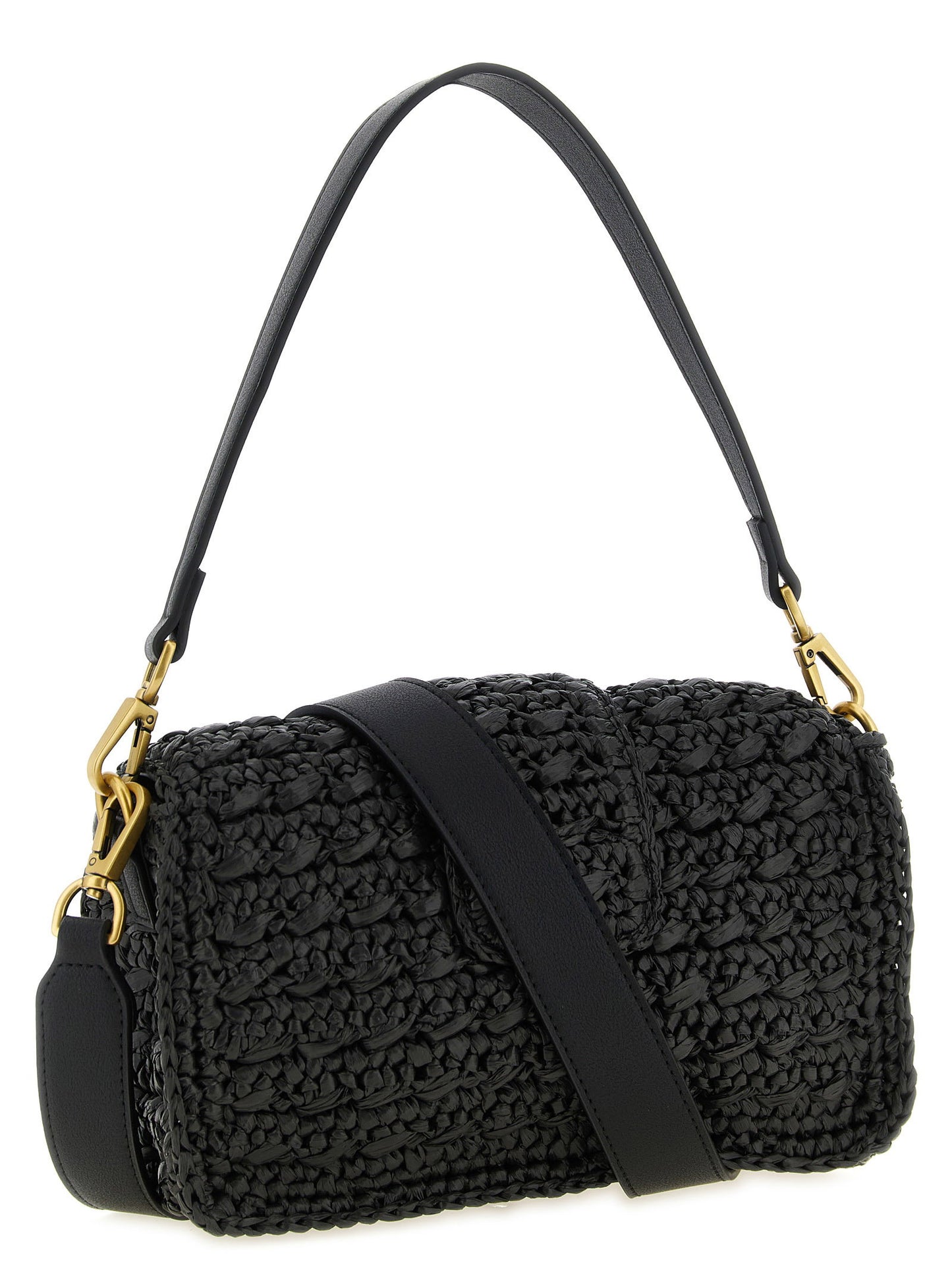 Twin Set Raffia Crossbody Bag