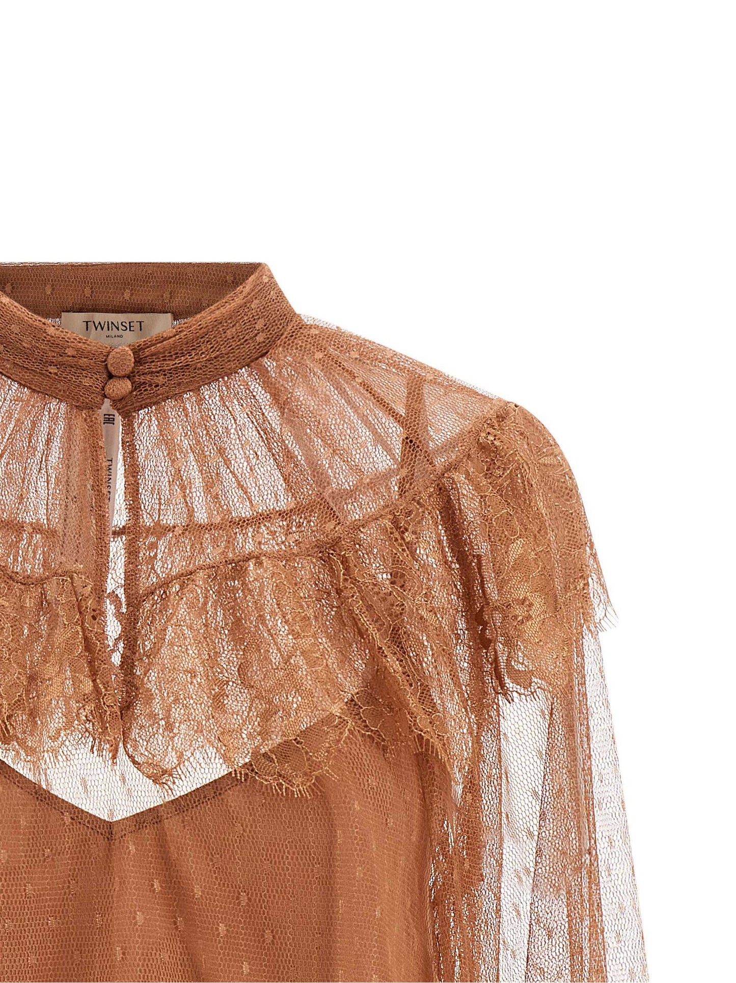 Twin Set Tulle Plumetis Blouse