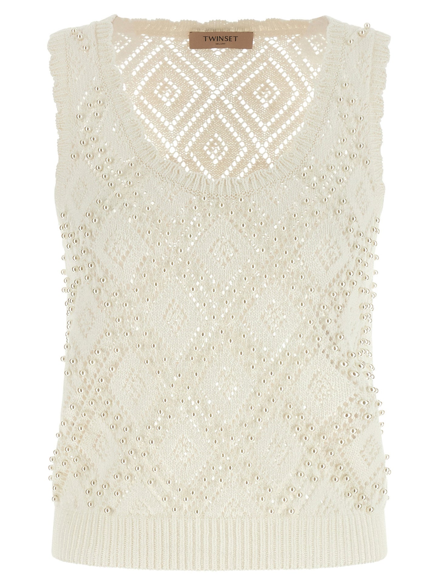 Twin Set Pearl Top