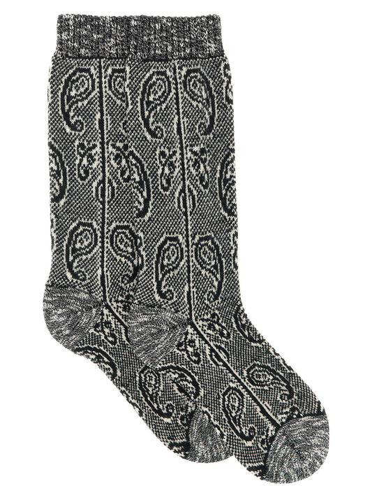 Dries Van Noten Paisley Jacquard Socks