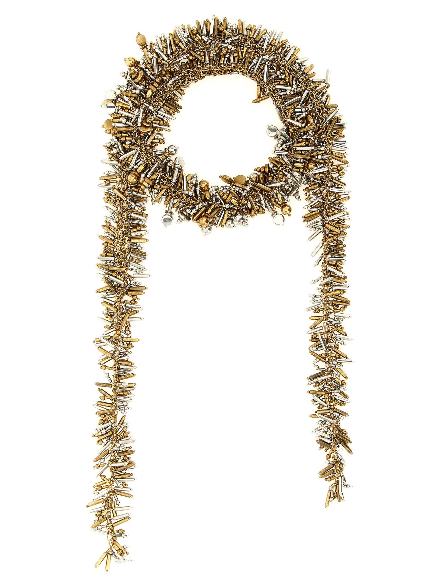Dries Van Noten Embroidered Scarf Necklace