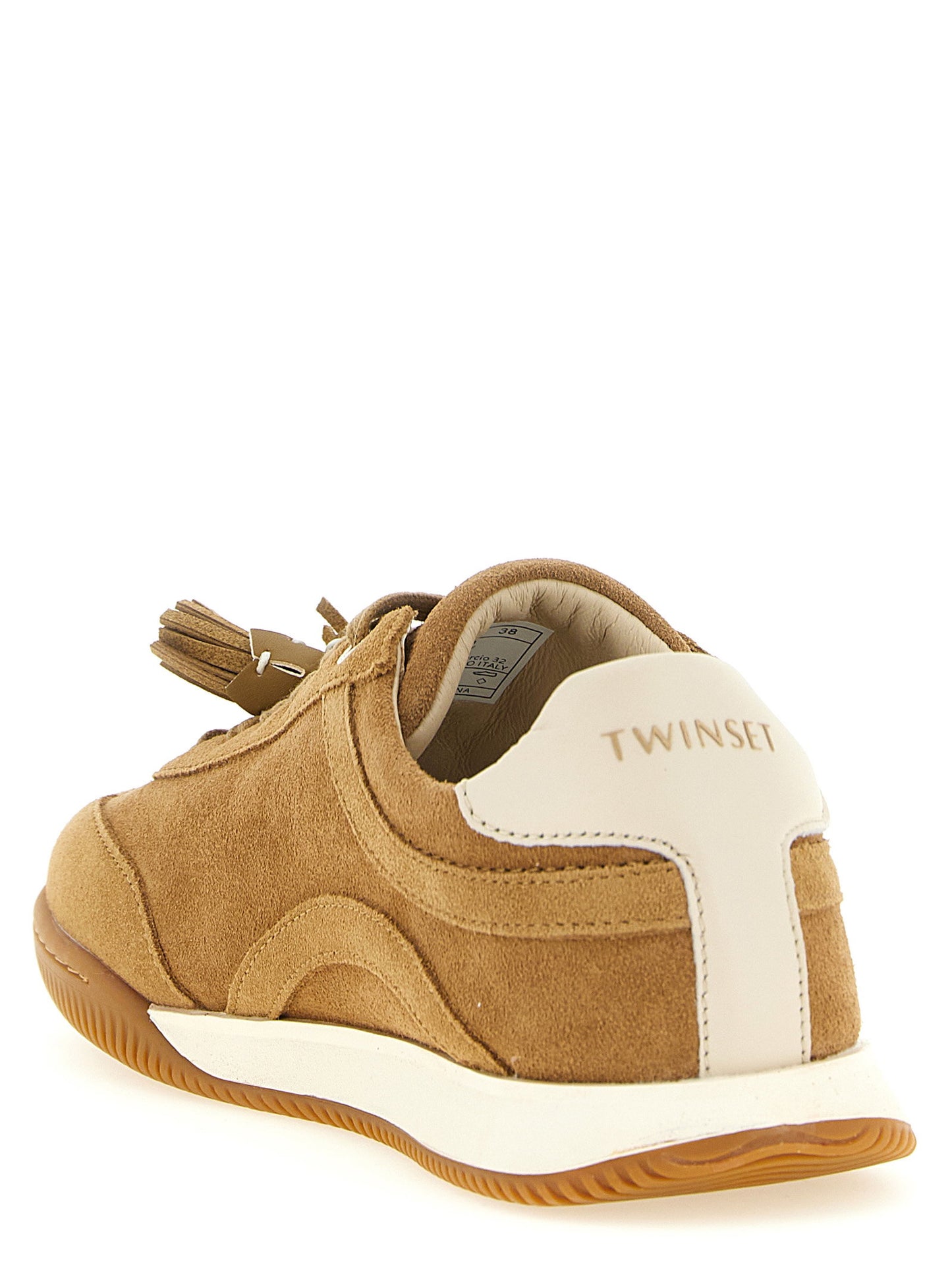 Twin Set Suede Sneakers With Tassels