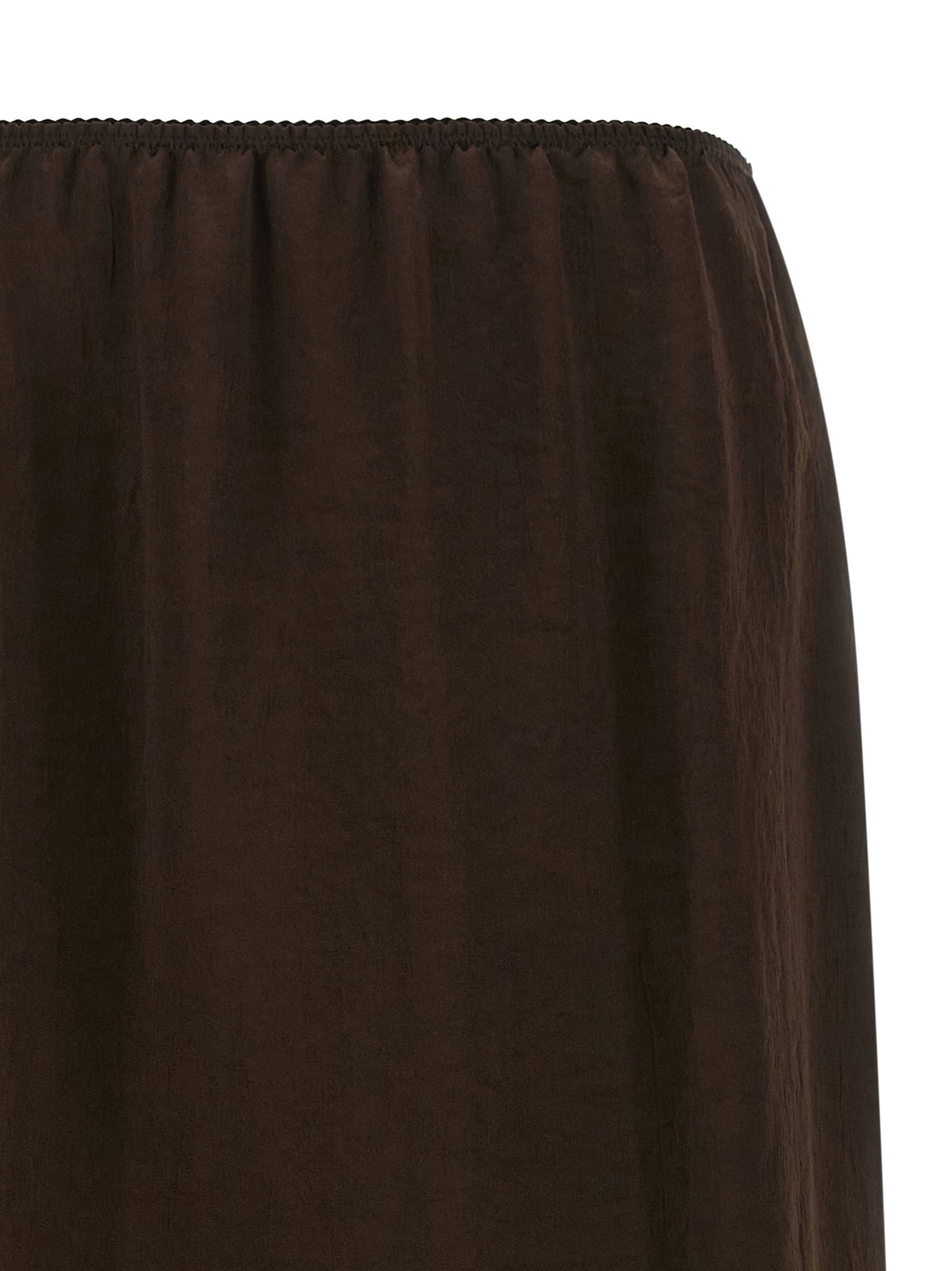 Twin Set Satin Froissé And Lace Skirt