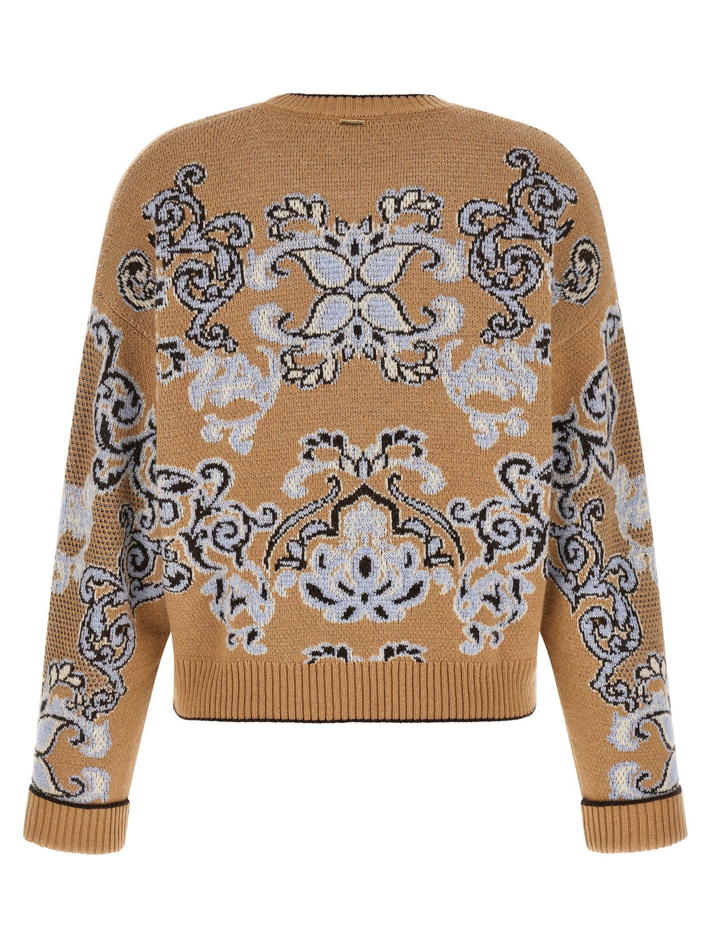 Twin Set Jacquard Wool Blend Sweater