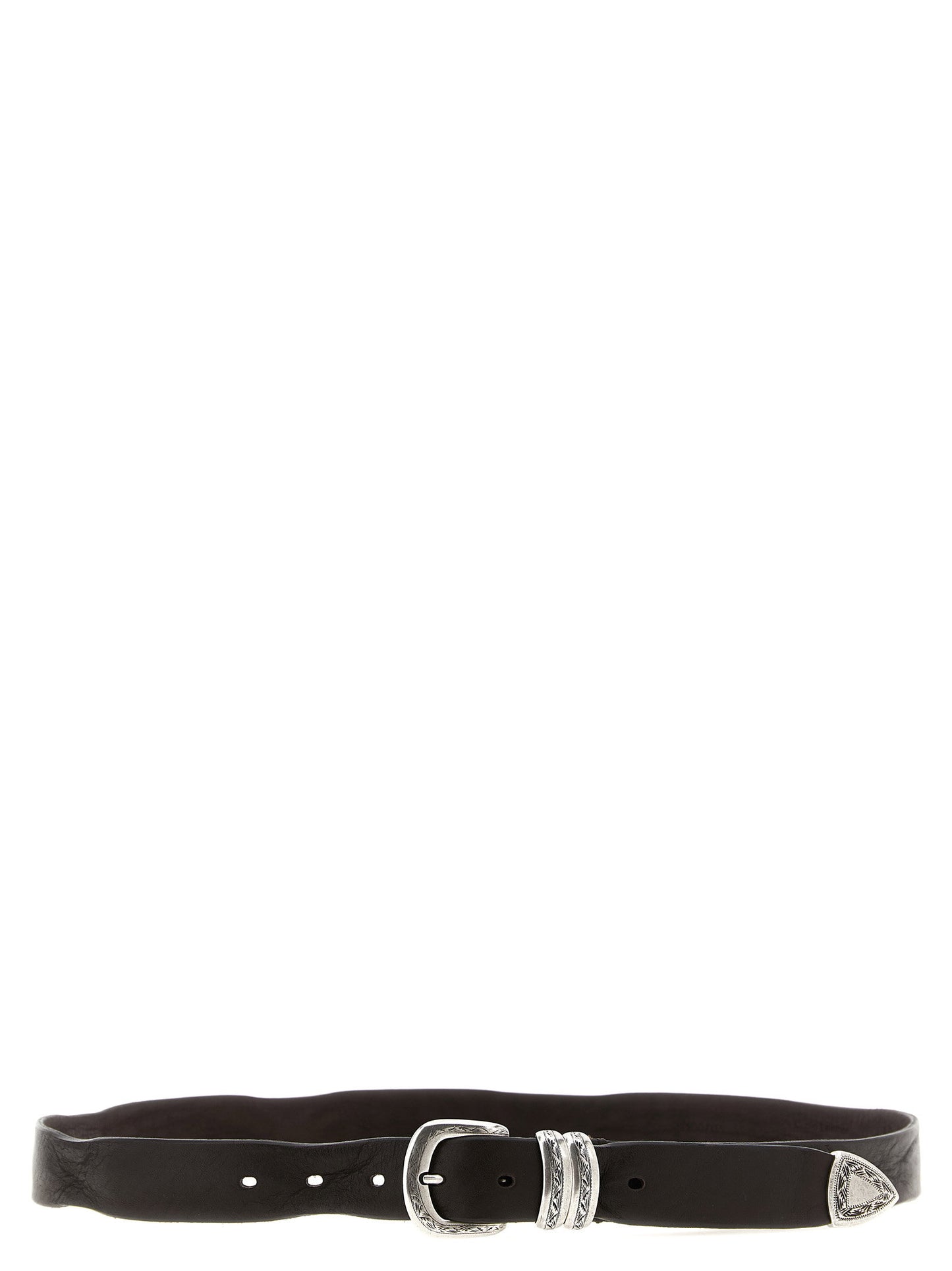 Zerbini Claudio Aged Leather Belt