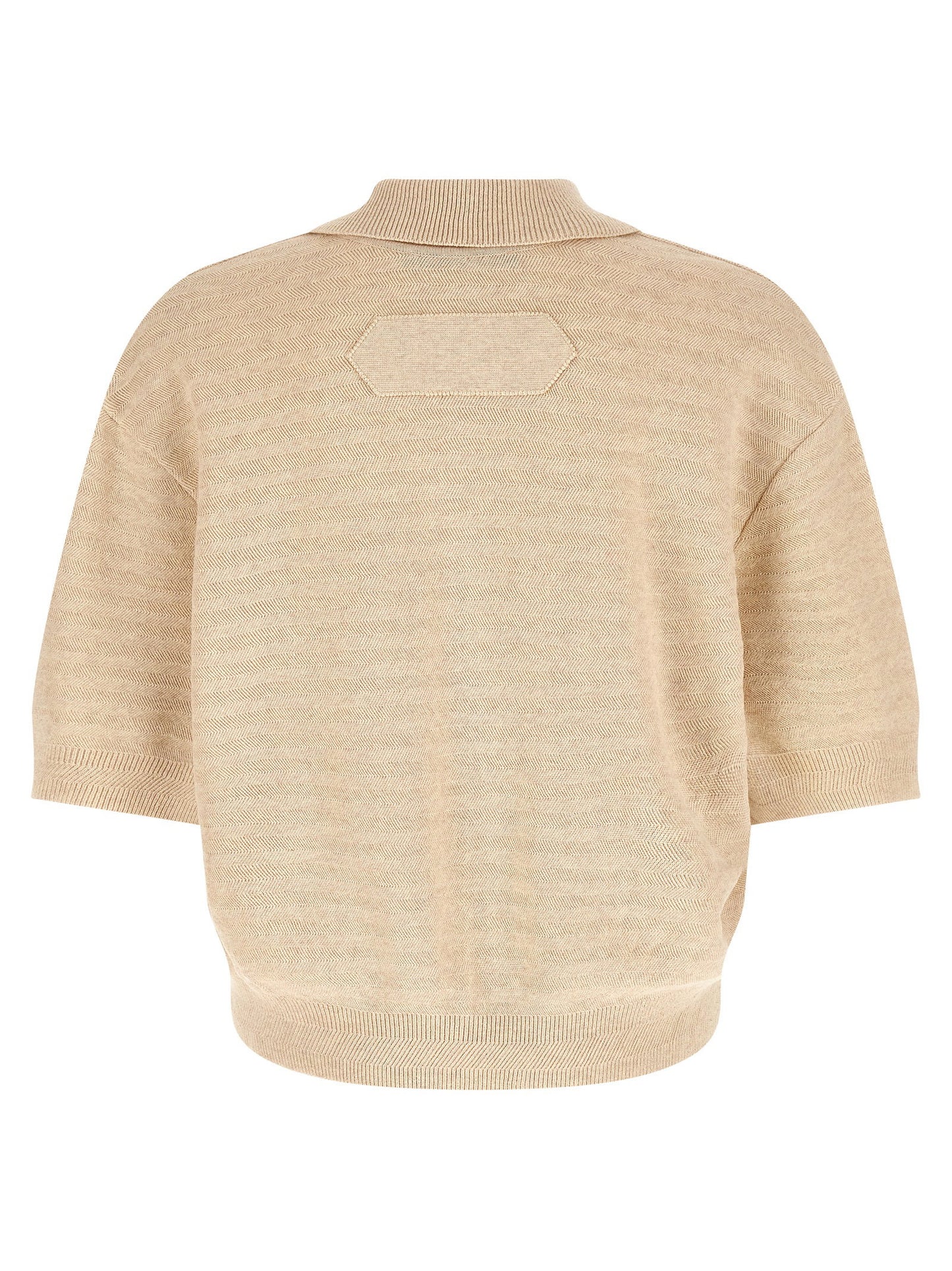 Jacquemus Le Polo Maille Chevron Polo Shirt