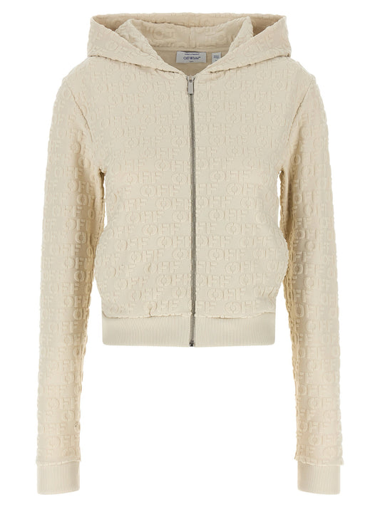 Off White Terry Off Sweatshirt