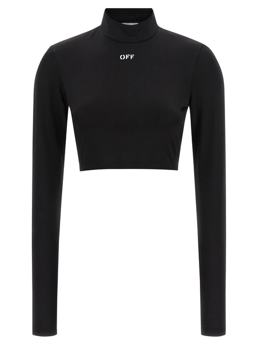 Off White Off Stamp Crop Top