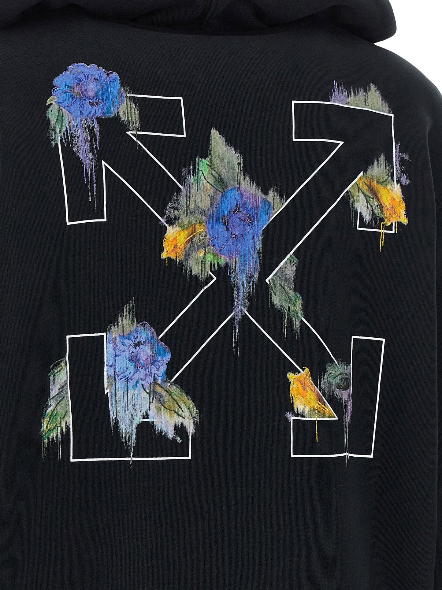 Off White Arrow Out Flower Hoodie