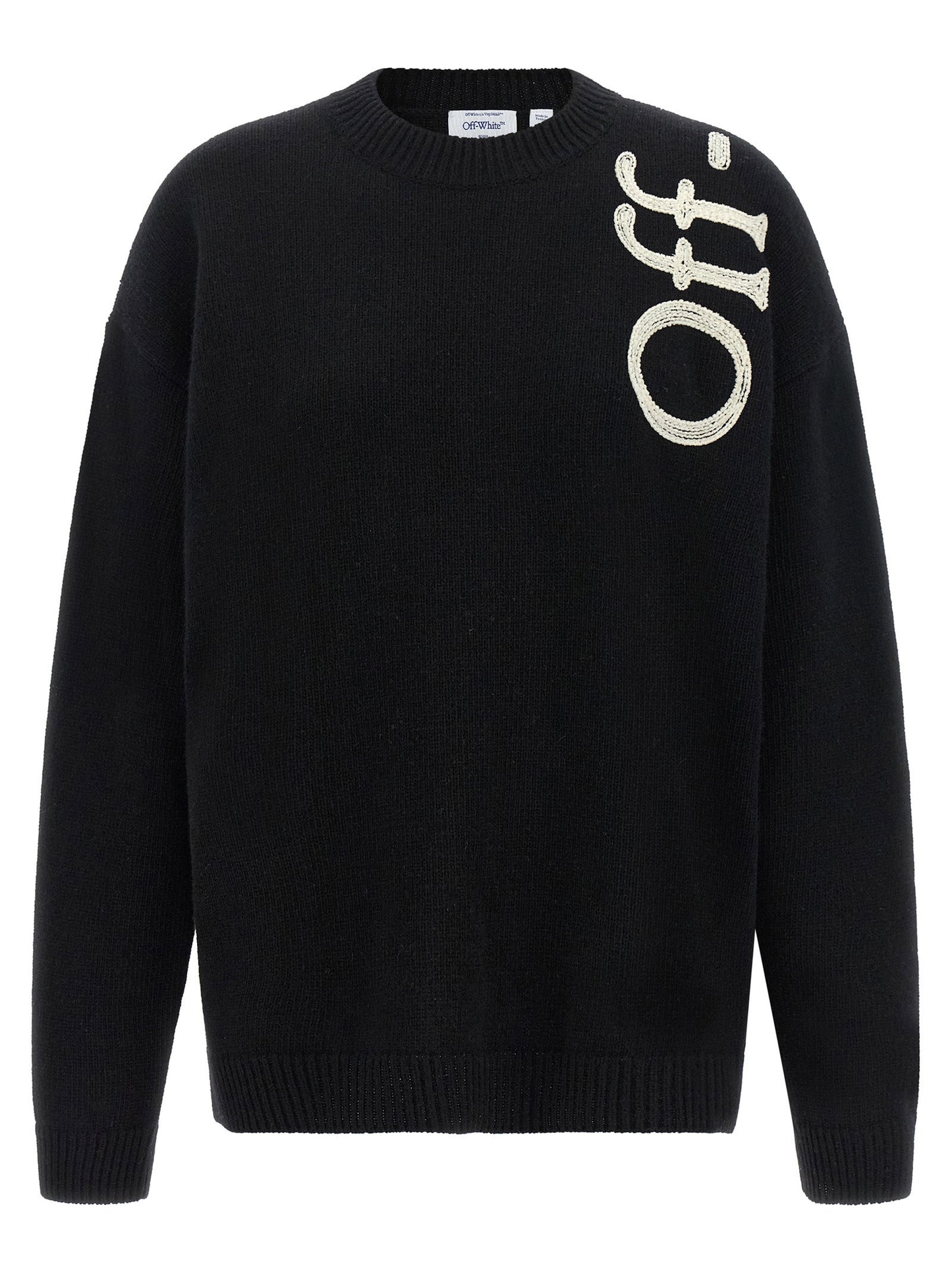 Off White Vertical Bookish Sweater