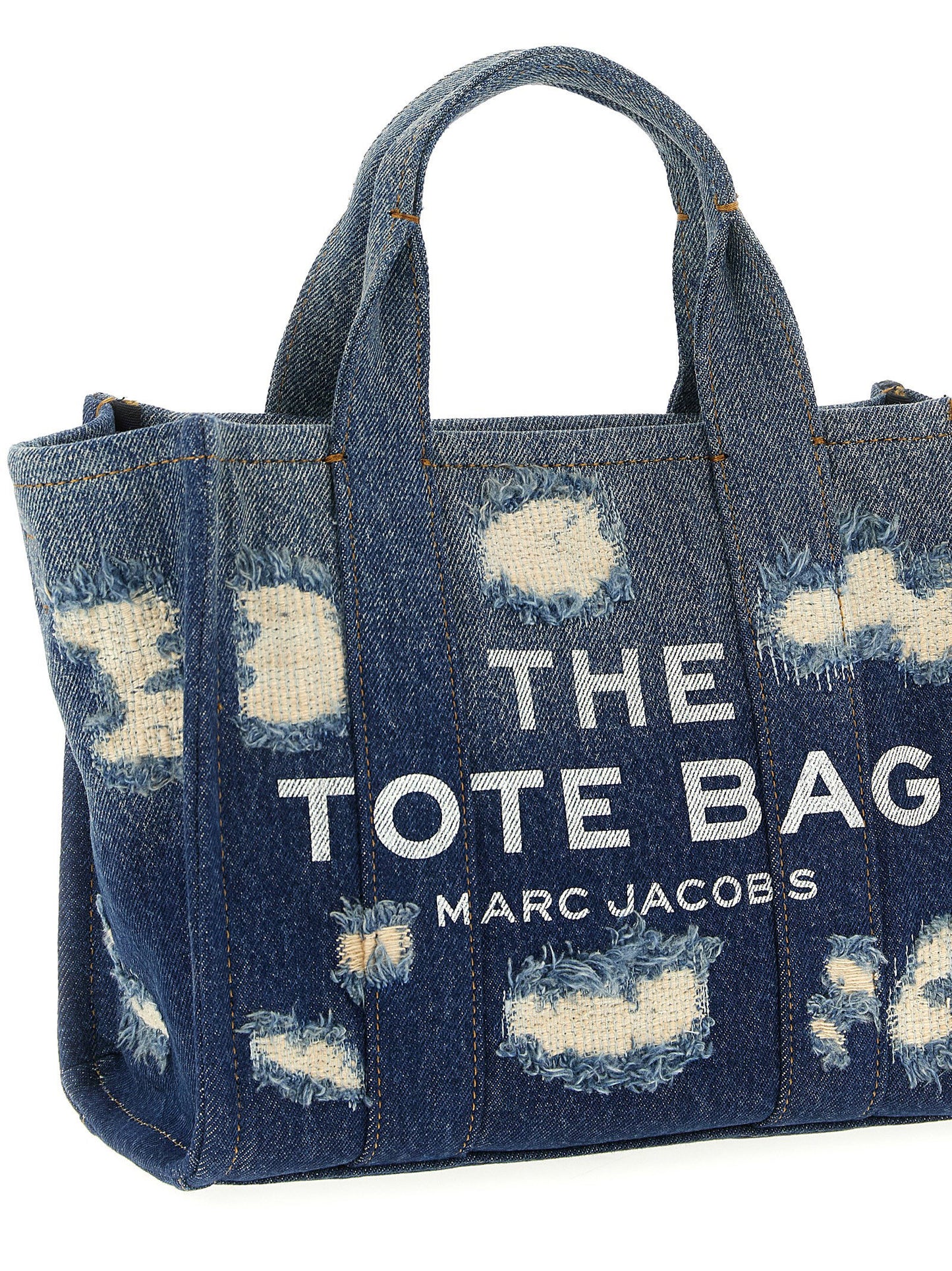 Marc Jacobs The Rip And Repair Denim Small Tote Shopping Bag