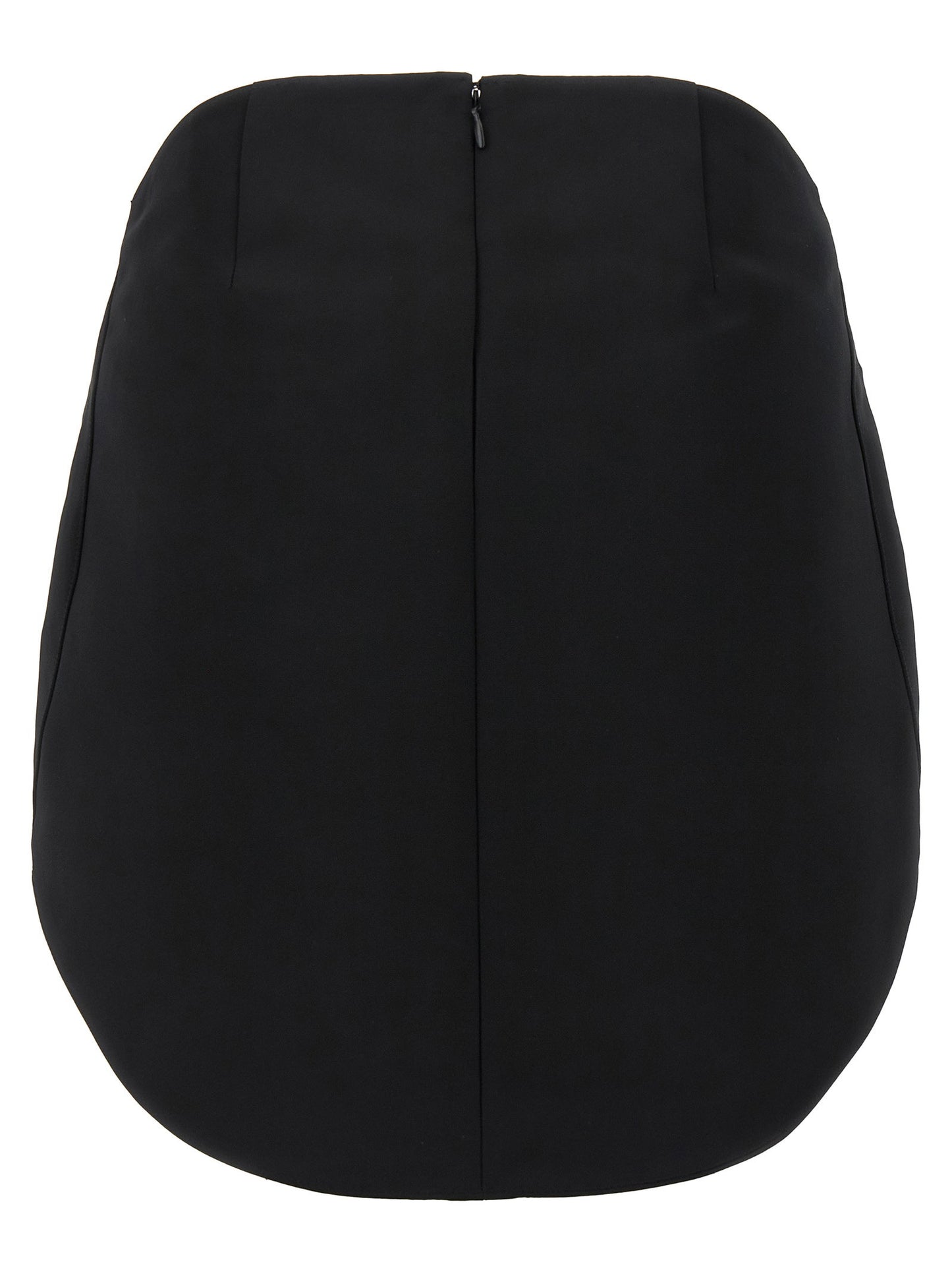 Courreges Circle Satin Skirt