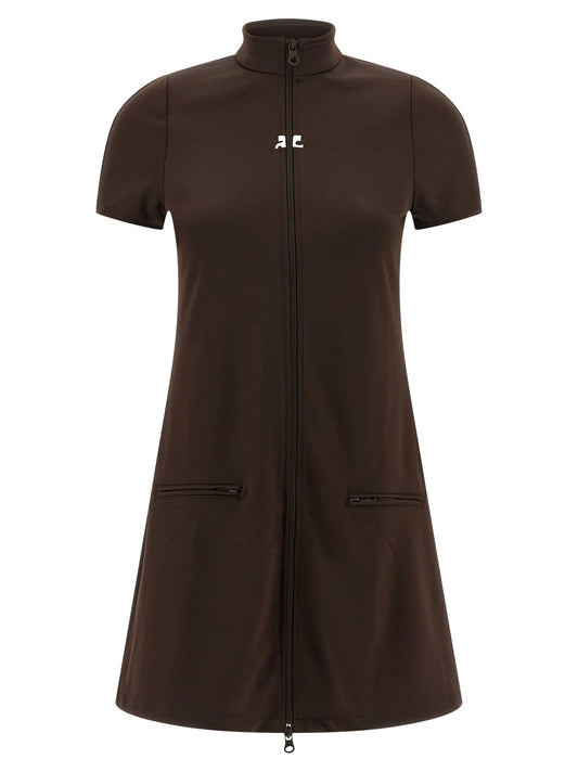 Courreges Interlock Tracksuit Mini Dress